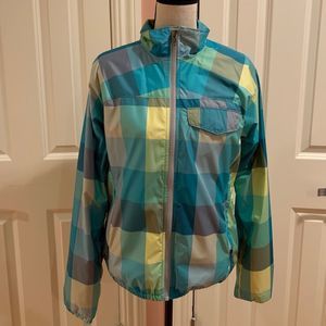 The North Face Blue Plaid Windbreaker A3BM Small